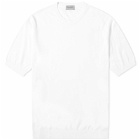 John Smedley Men's Kempton Ribbed T-Shirt in White