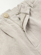 A Kind Of Guise - Tapered Linen Trousers - Neutrals