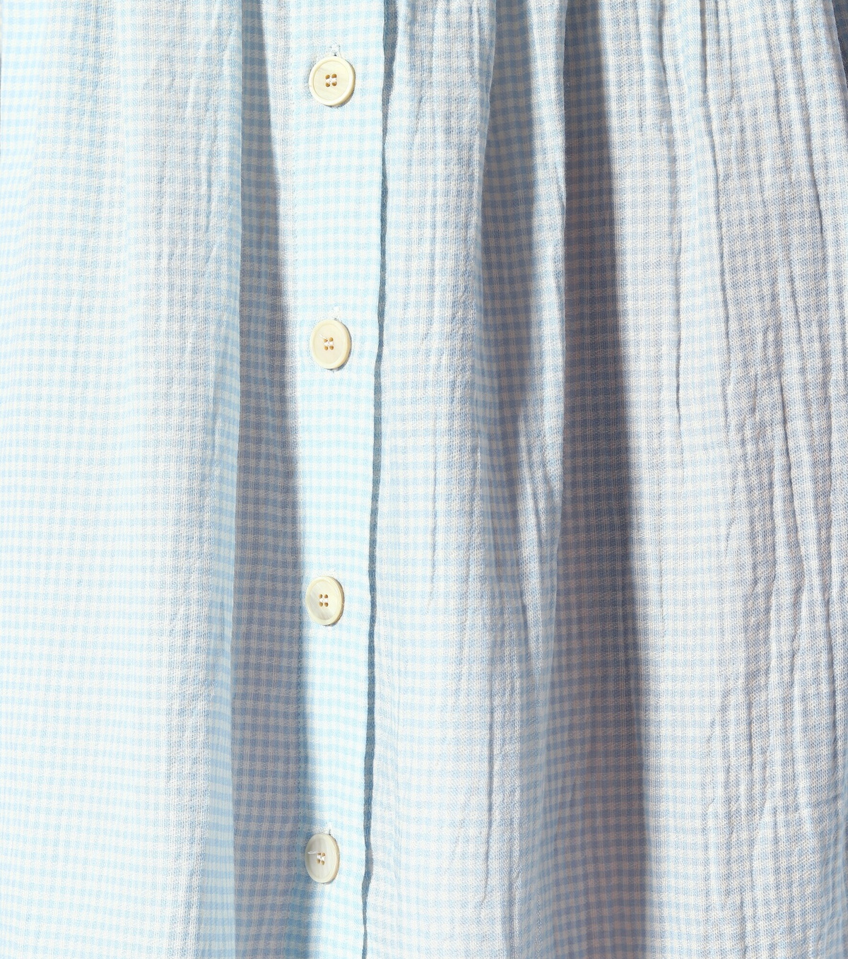 Brock Collection - Olivo gingham cotton midi skirt