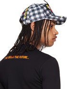 Walter Van Beirendonck Blue & White Clown Cap