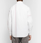 Thom Browne - Slim-Fit Button-Down Collar Striped Cotton Oxford Shirt - Men - White