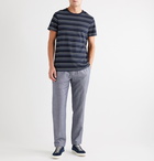 Club Monaco - Striped Cotton-Jersey T-Shirt - Blue