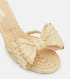 Mach & Mach Le Cadeau 85 raffia mules