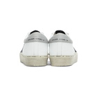 Golden Goose White and Grey Hi Star Sneakers