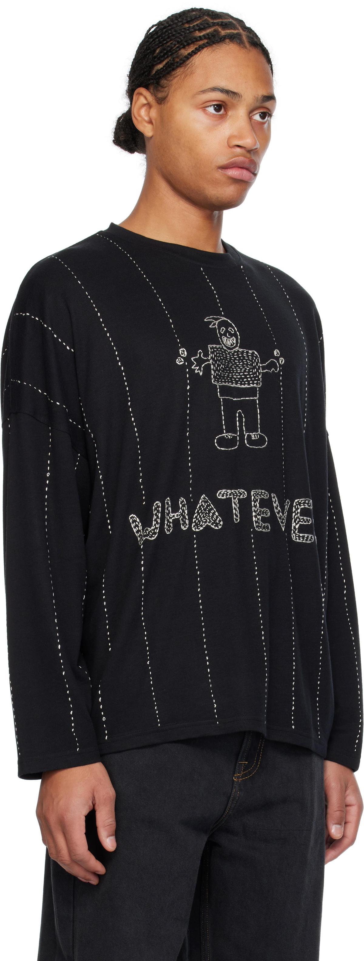 Glass Cypress Black 'Whatever' Sweatshirt