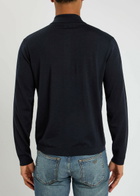Emporio Armani Wool Cardigan Navy