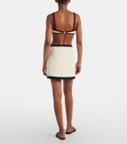 Adriana Degreas Cotton-blend wrap skirt