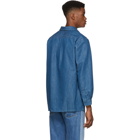 A.P.C. Indigo Aldric Popover Shirt