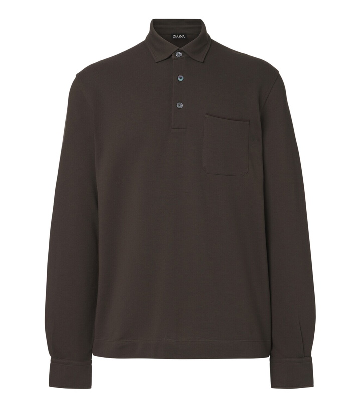 Photo: Zegna Cotton piqué polo shirt