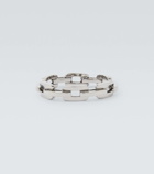 Shay Jewelry Mini Deco Link 18kt white gold ring