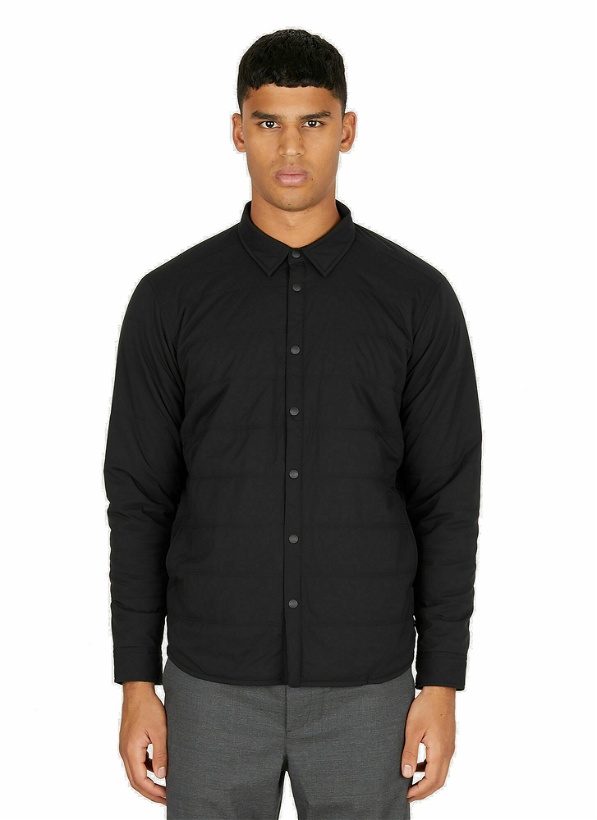 Photo: Flexible Insulated Overshirt in Black