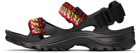 Lanvin Black Suicoke Edition Curb Laces Sandals