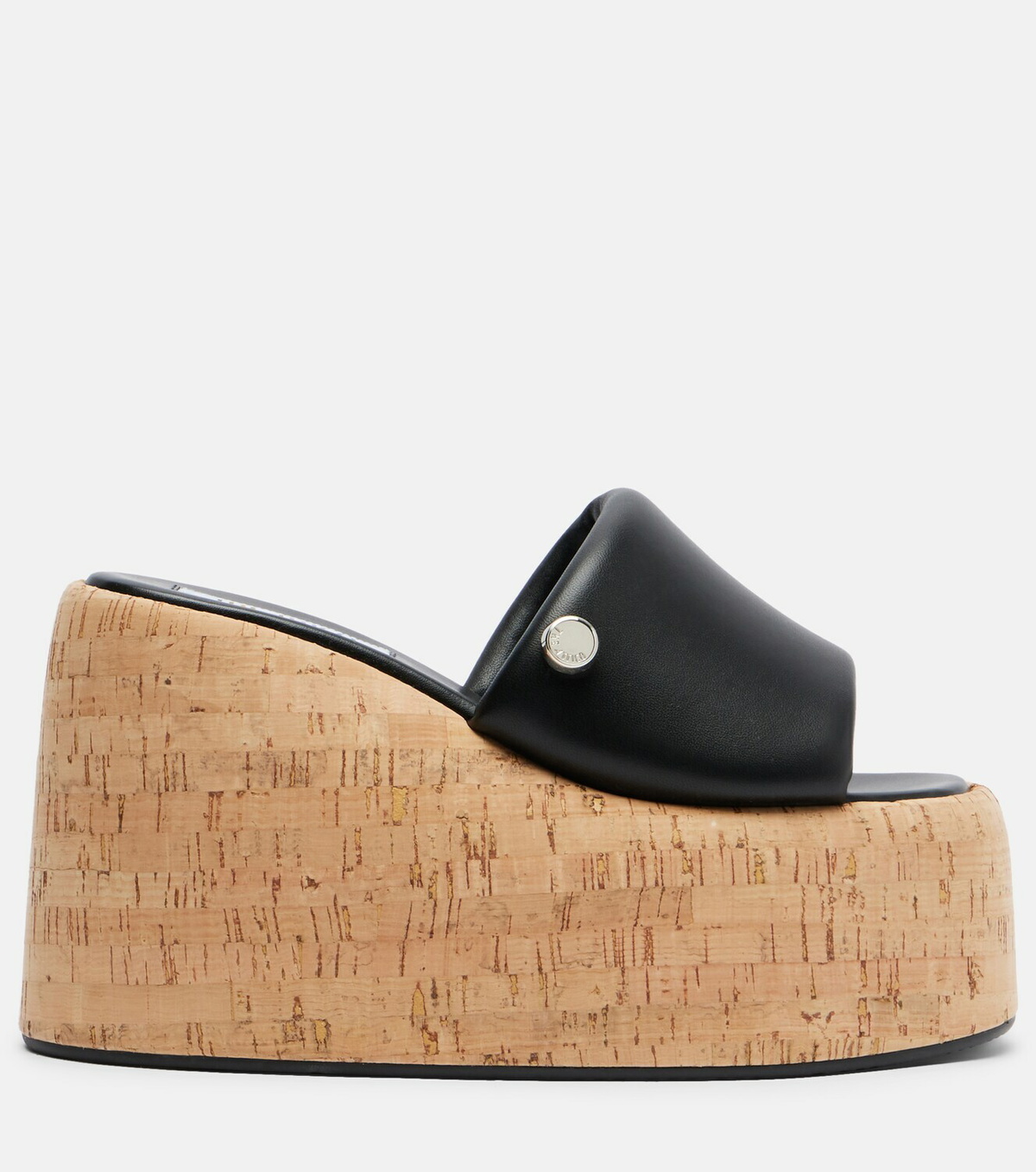 The Attico Mochi leather platform slides