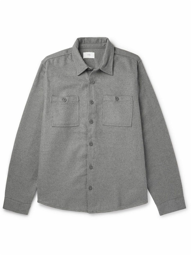 Photo: Onia - Essential Brushed-Flannel Overshirt - Gray