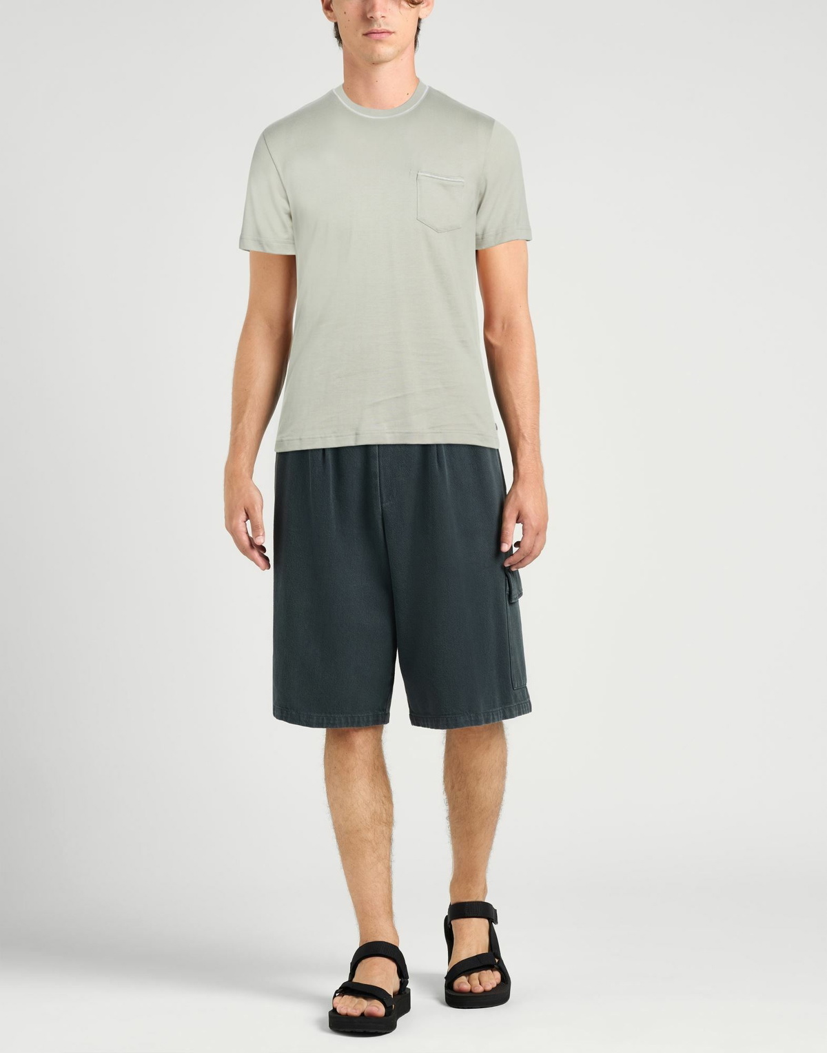 Eleventy Mens T-shirt Light in Grey