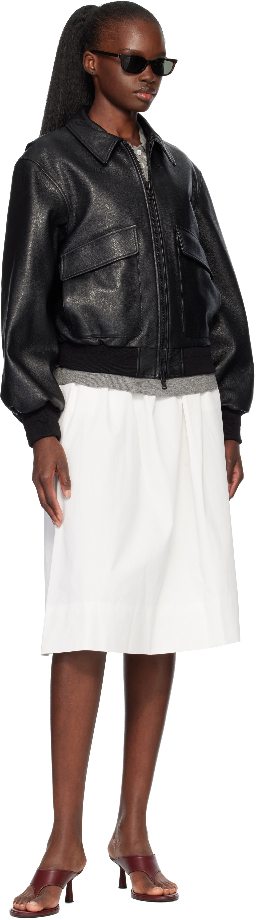 Nothing Written White Leia A-Line Midi Skirt