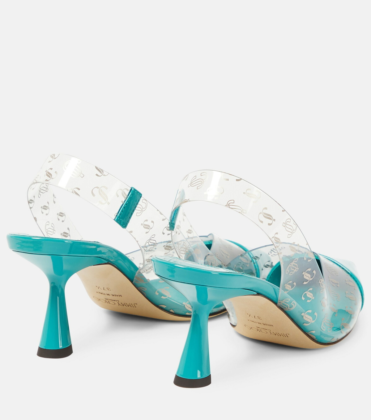 Jimmy Choo - Liya 65 logo PVC slingback pumps Jimmy Choo