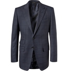 TOM FORD - Navy O'Connor Slim-Fit Prince of Wales Checked Wool Suit Jacket - Men - Midnight blue