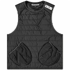Neighborhood Men's Puff Tactical Vest in Black