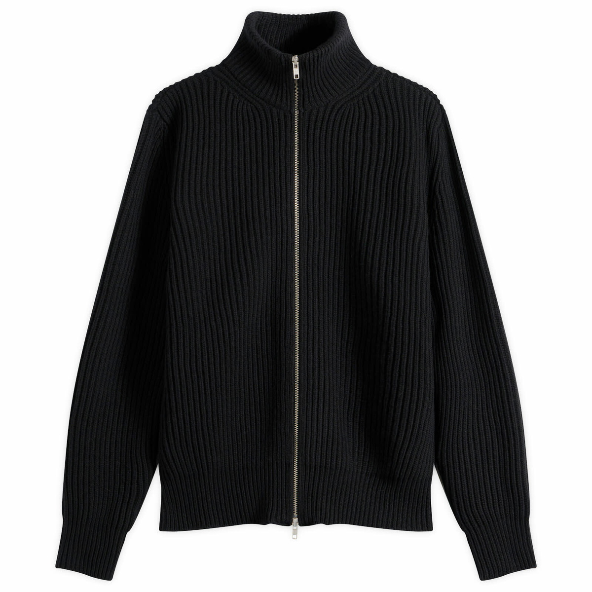 MM6 Maison Margiela Men's Zip Through Jumper in Black