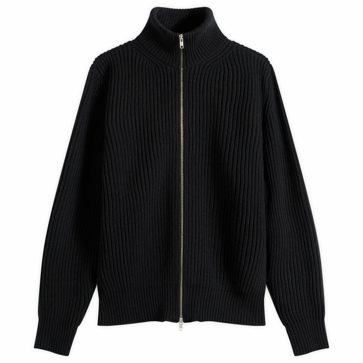 Photo: MM6 Maison Margiela Men's Zip Through Jumper in Black