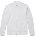 Brunello Cucinelli - Cotton-Blend Jersey Zip-Up Sweatshirt - Men - Light gray