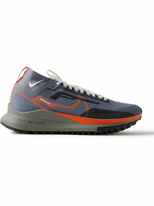 Photo: Nike Running - React Pegasus Trail 4 GORE-TEX® Running Sneakers - Blue