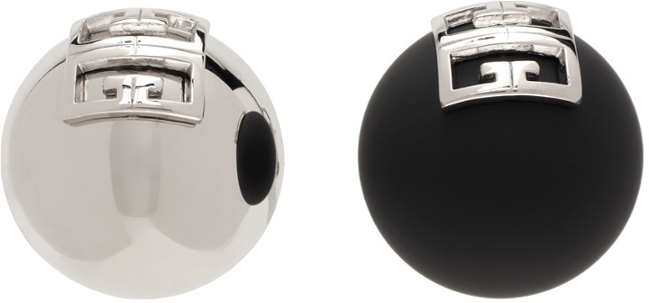 Photo: Givenchy Silver & Black 4G Earrings