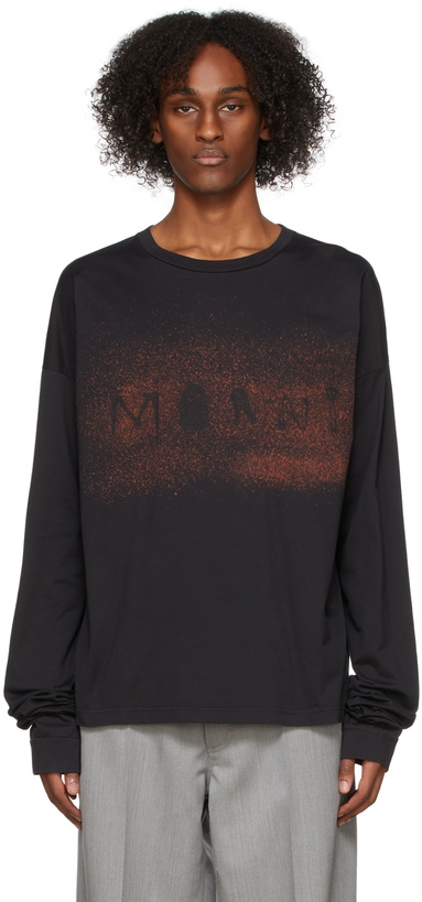 Photo: Marni Black Found Objects Logo Long Sleeve T-Shirt