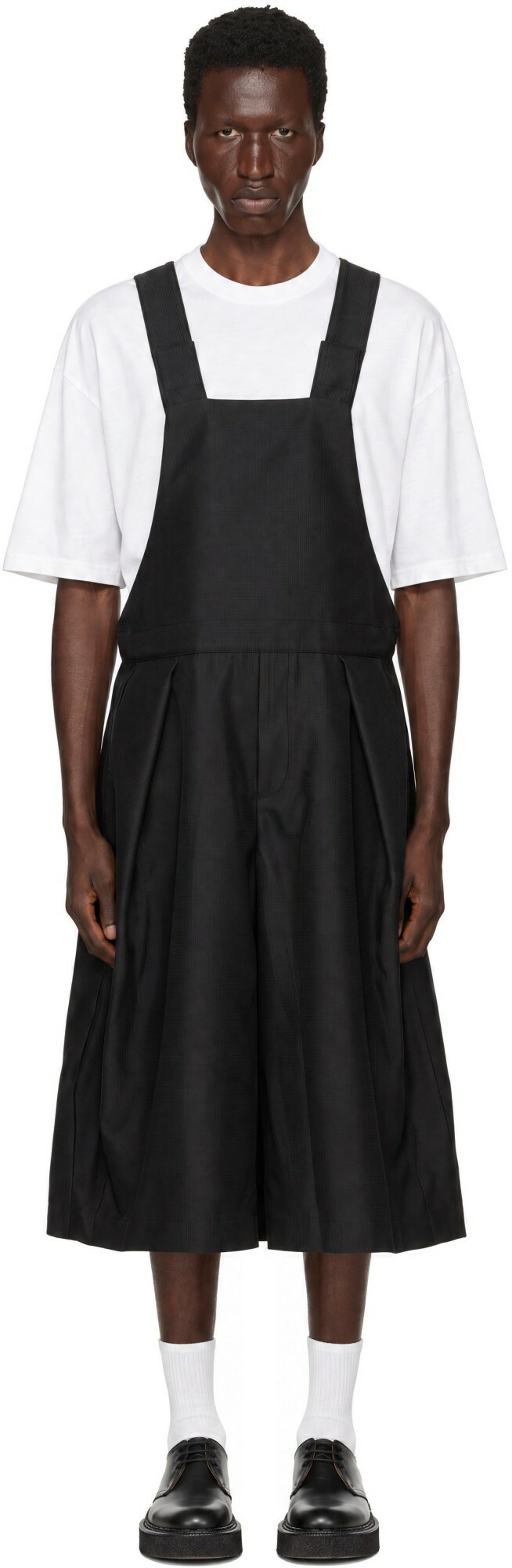 Comme des Garçons Homme Plus Black Dobbycloth Romper