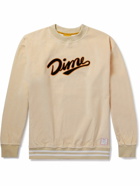 DIME - Team Logo-Appliquéd Cotton-Corduroy Sweatshirt - Neutrals