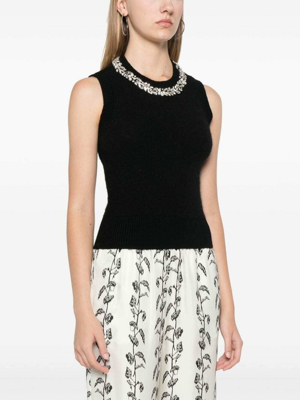 ERMANNO - Wool Blend Embroidered Vest