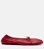 Magda Butrym Bow-detail leather ballet flats