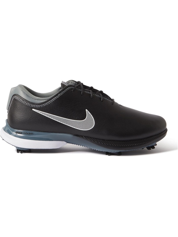 Photo: NIKE GOLF - Air Zoom Victory Tour 2 Full-Grain Leather Golf Shoes - Black