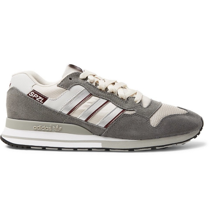 Photo: adidas Consortium - SPEZIAL ZX530 Suede, Leather and Mesh Sneakers - Gray