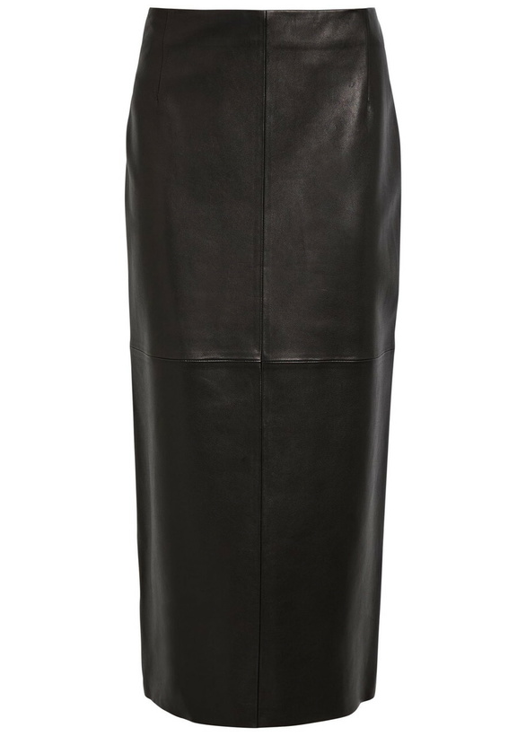 Photo: Nour Hammour Selly Suede Midi Skirt Black