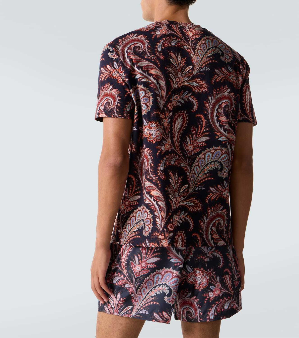 Etro Paisley cotton jersey T-shirt