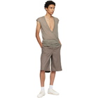 Rick Owens Taupe Tower Dylan T-shirt