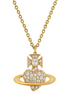 Vivienne Westwood Agnatha bas Relief Pavé Pendant Necklace - Gold - One Size