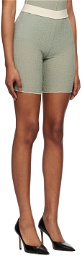 Yuzefi Green Underlay Shorts