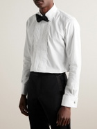 Thom Sweeney - Duke of York Bib-Front Double-Cuff Cotton and Lyocell-Blend Tuxedo Shirt - White