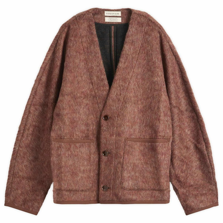 Photo: A Kind of Guise Men's Kaan Cardigan in Hairy Sienna