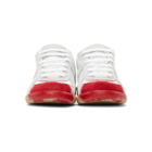 Maison Margiela White and Red Replica Sneakers