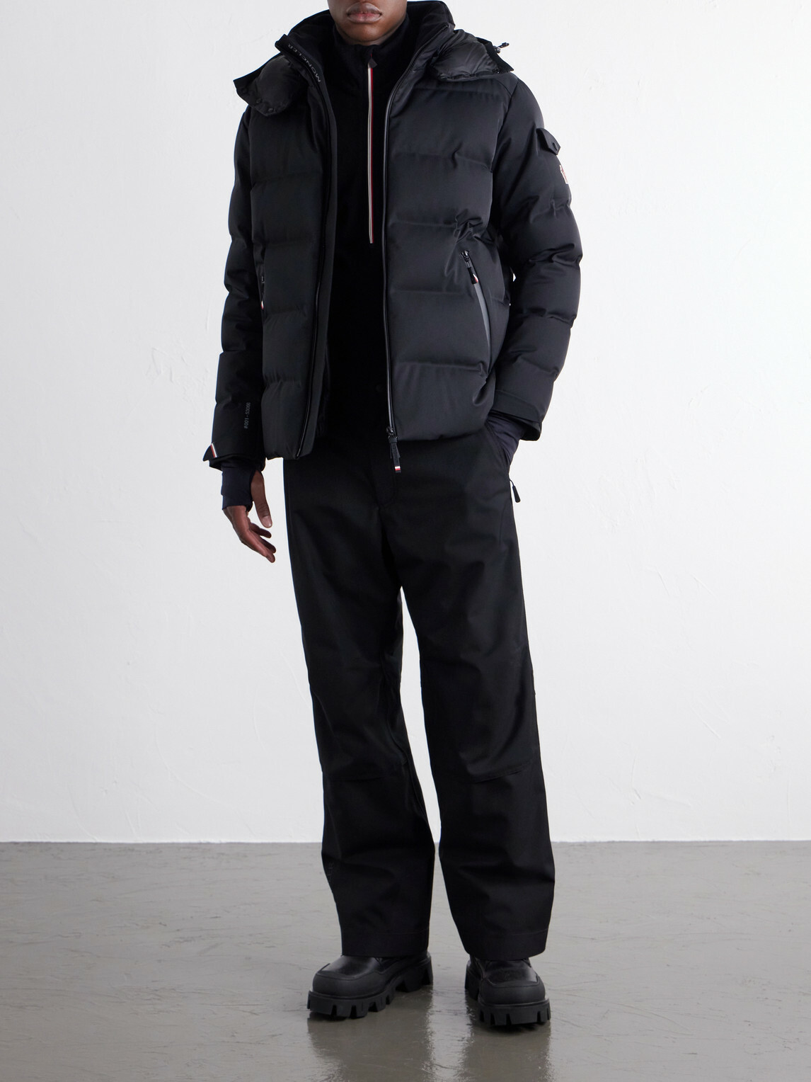 Moncler Grenoble - Montgetech Quilted Stretch-Shell Hooded Down Ski Jacket - Black