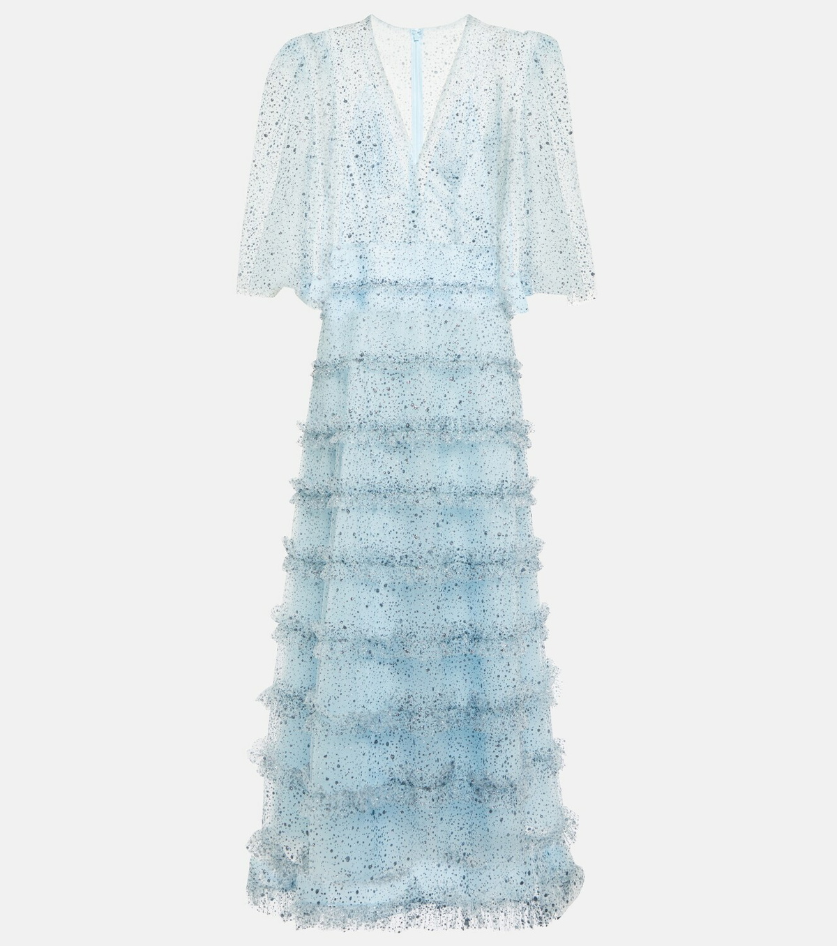 Costarellos Lucia embellished tulle gown