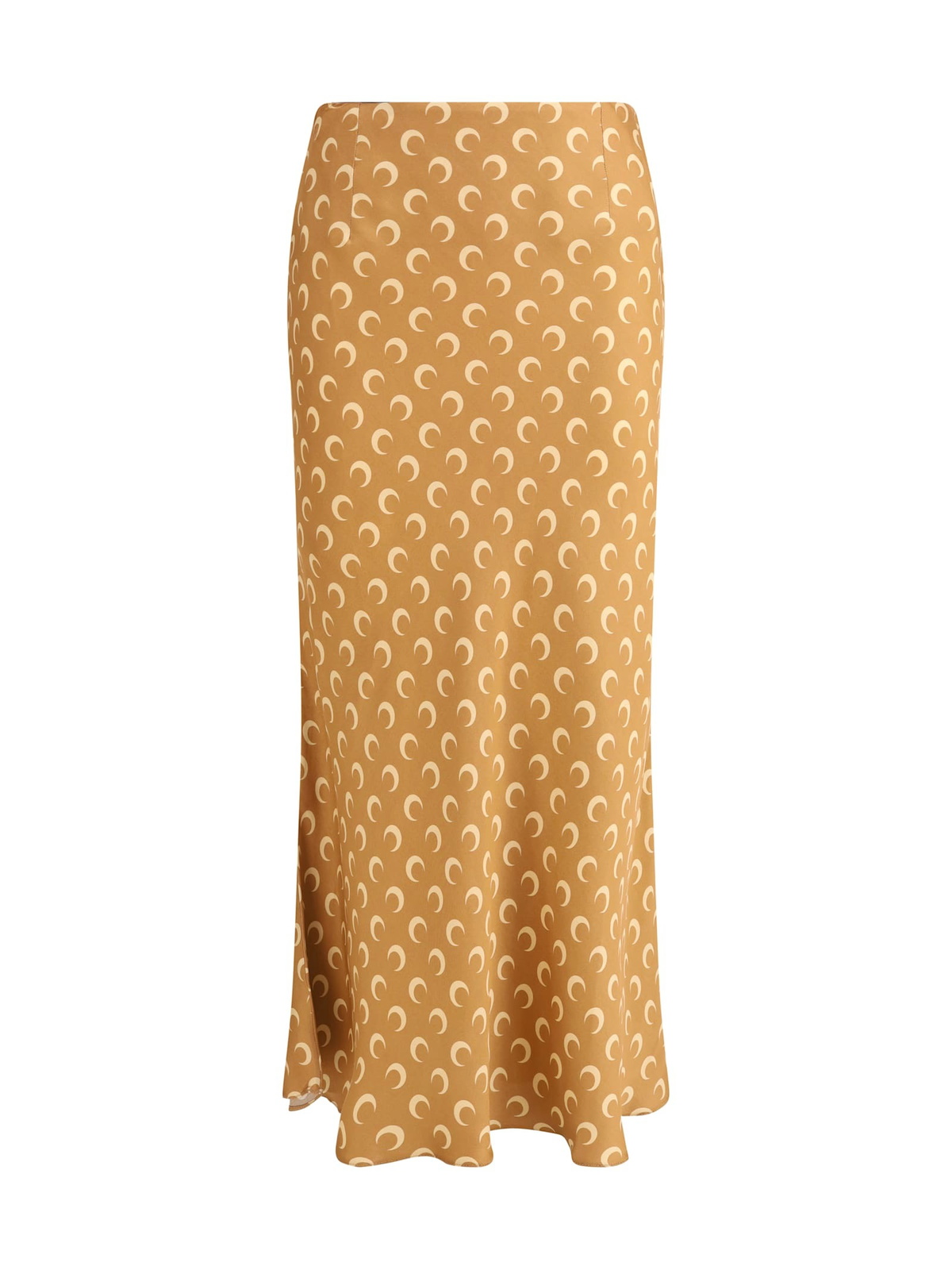 Brown Moon Printed Midi Skirt by Marine Serre on Sale