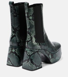 Dorothee Schumacher Snake-printed leather Chelsea boots