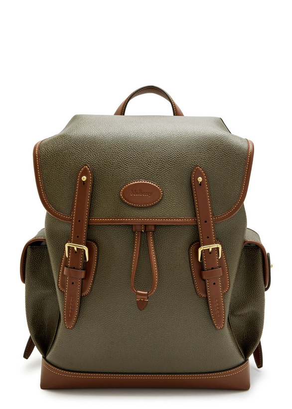 Photo: Mulberry Heritage Pebbled Leather Backpack - Brown - One Size
