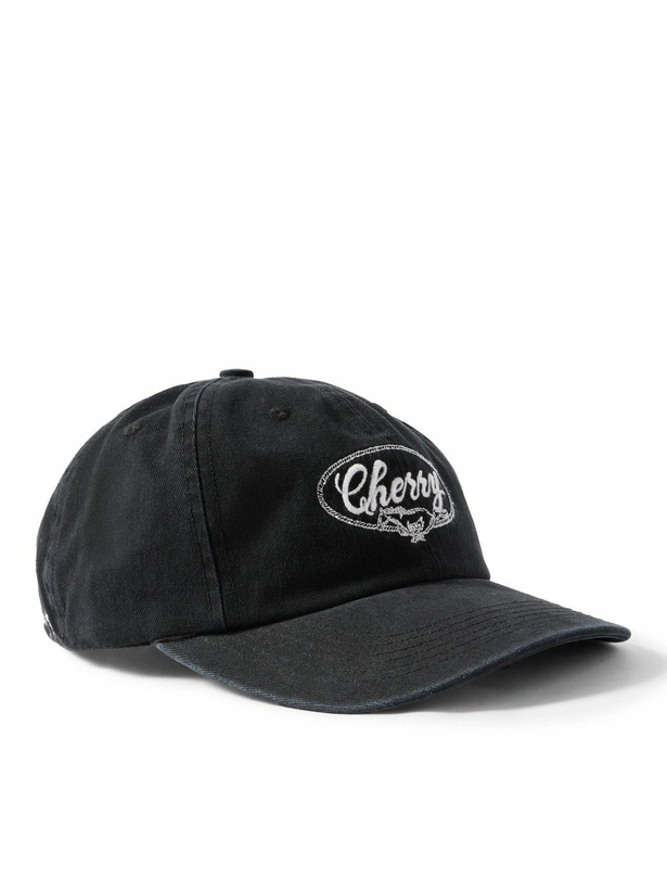 Photo: Cherry Los Angeles - Horse Power Logo-Embroidered Cotton-Twill Baseball Cap