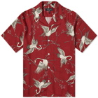 Rag & Bone Men's Avery Vacation Shirt in Red Crane